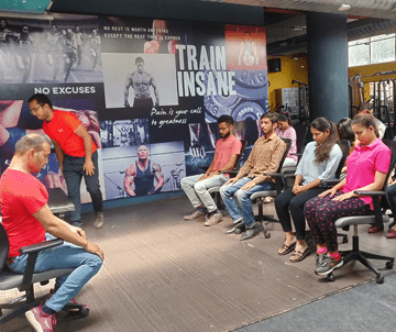 Employee fitness session