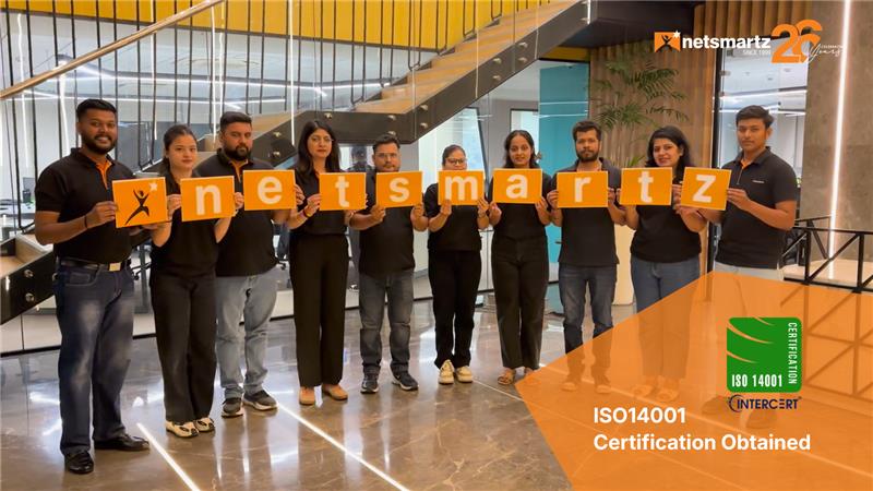 Netsmartz Achieves ISO 14001:2015 Certification for Environmental Management.